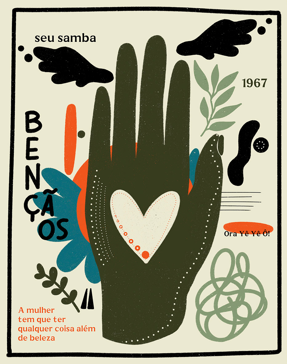 Ilustração de moda Bênção Intuição Feminina feita por Hellen Vieira