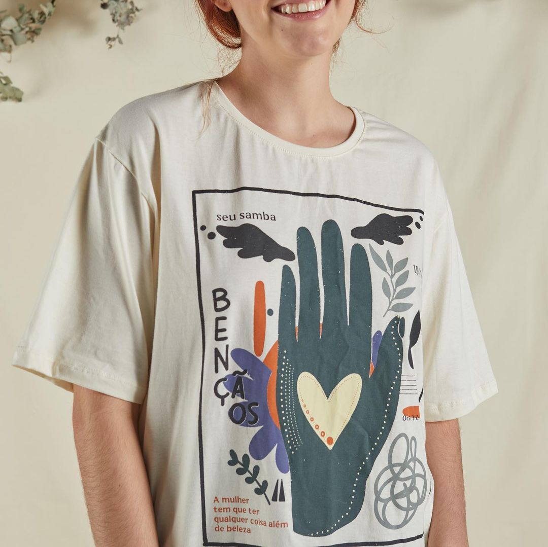 Ilustração de moda Bênção Intuição Feminina feita por Hellen Vieira