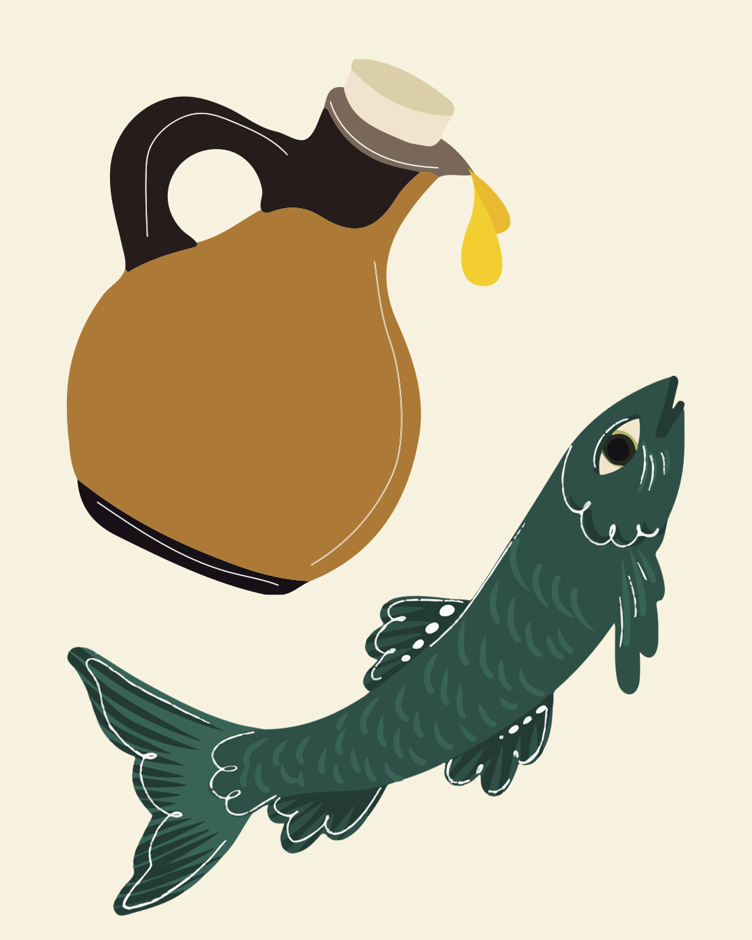 Ilustração La Pastina Pascoa feita por Hellen Vieira