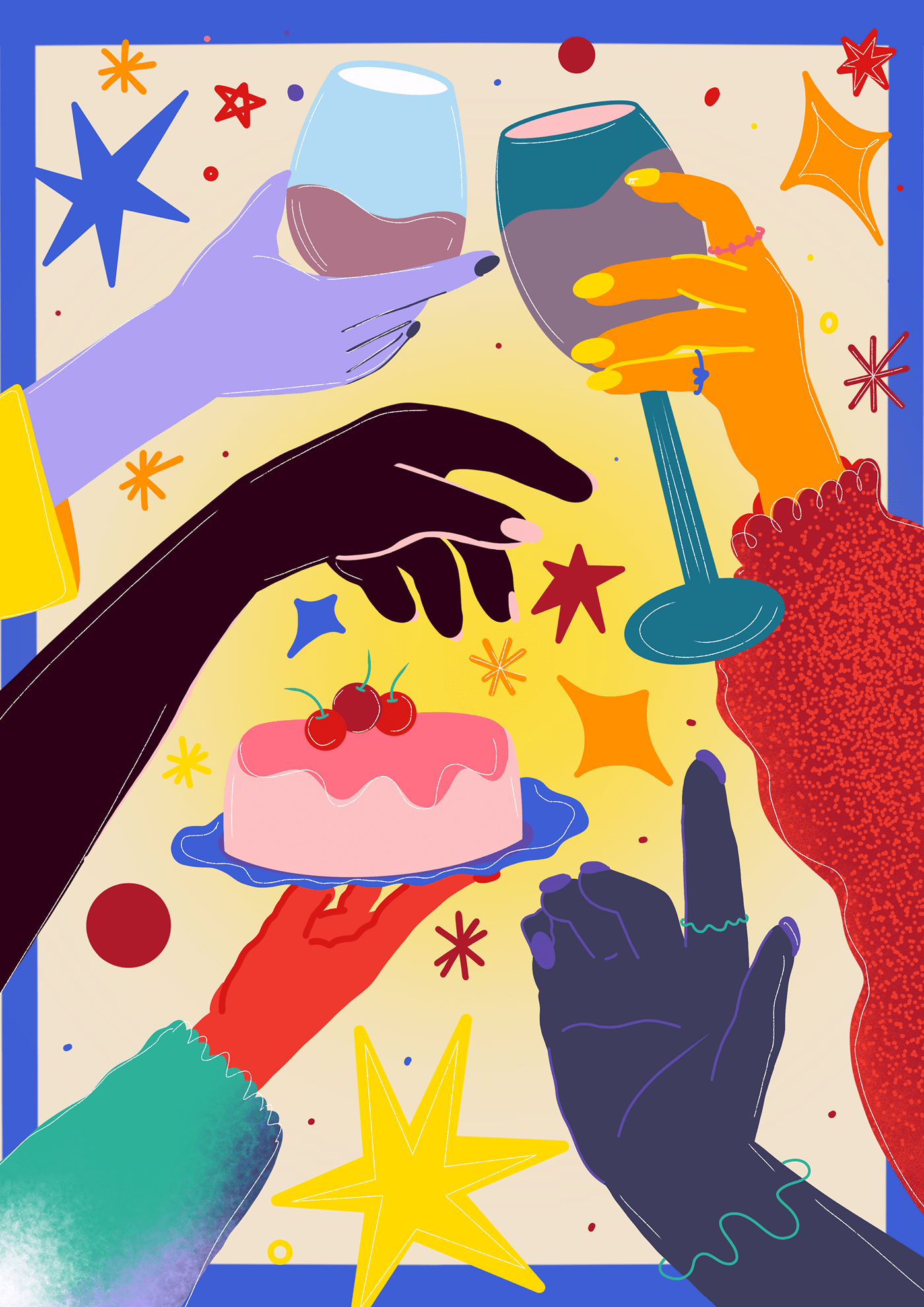 Ilustração editorial Vida Simples feita por Hellen Vieira