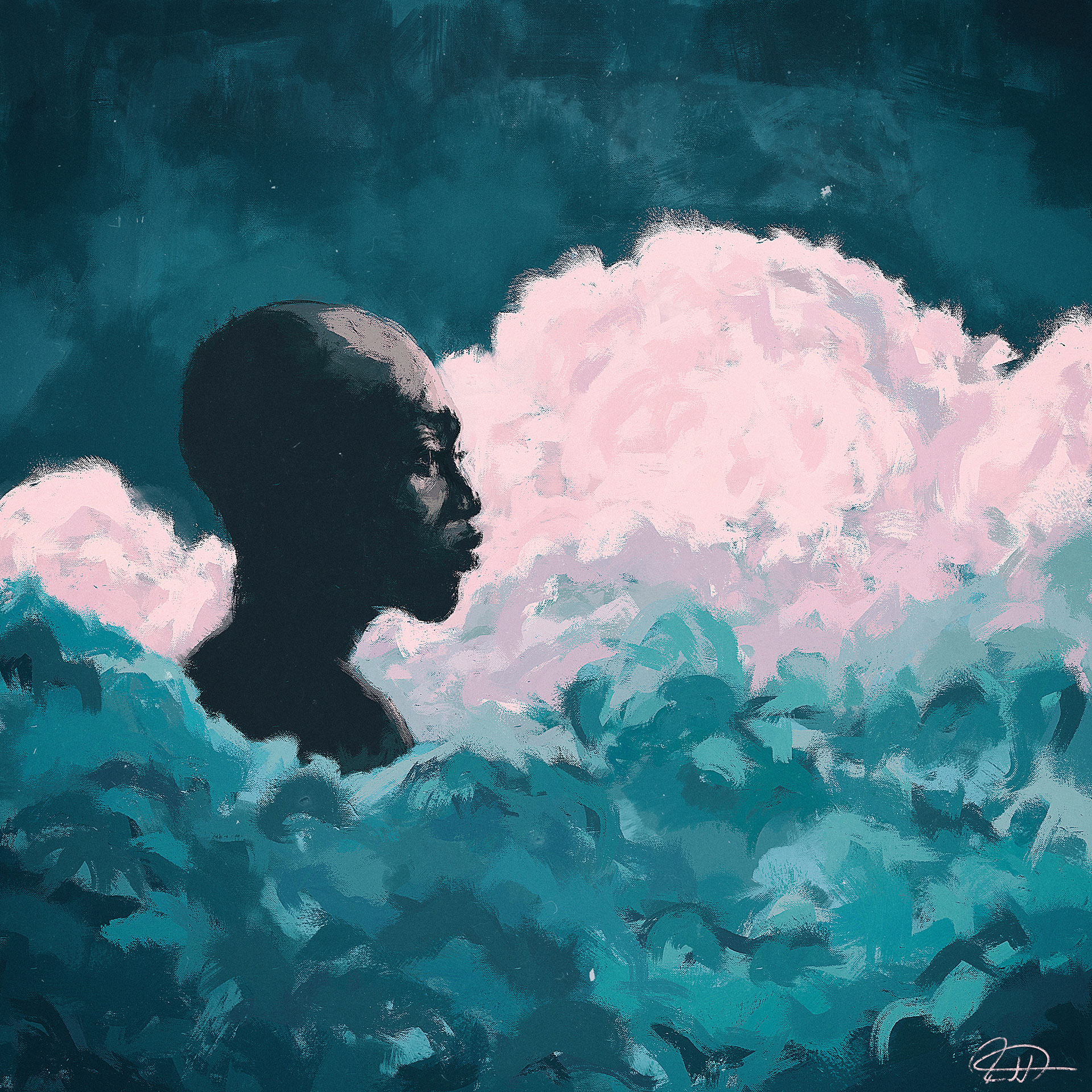 Ilustração autoral Cloudboy feita por Ilustrablack