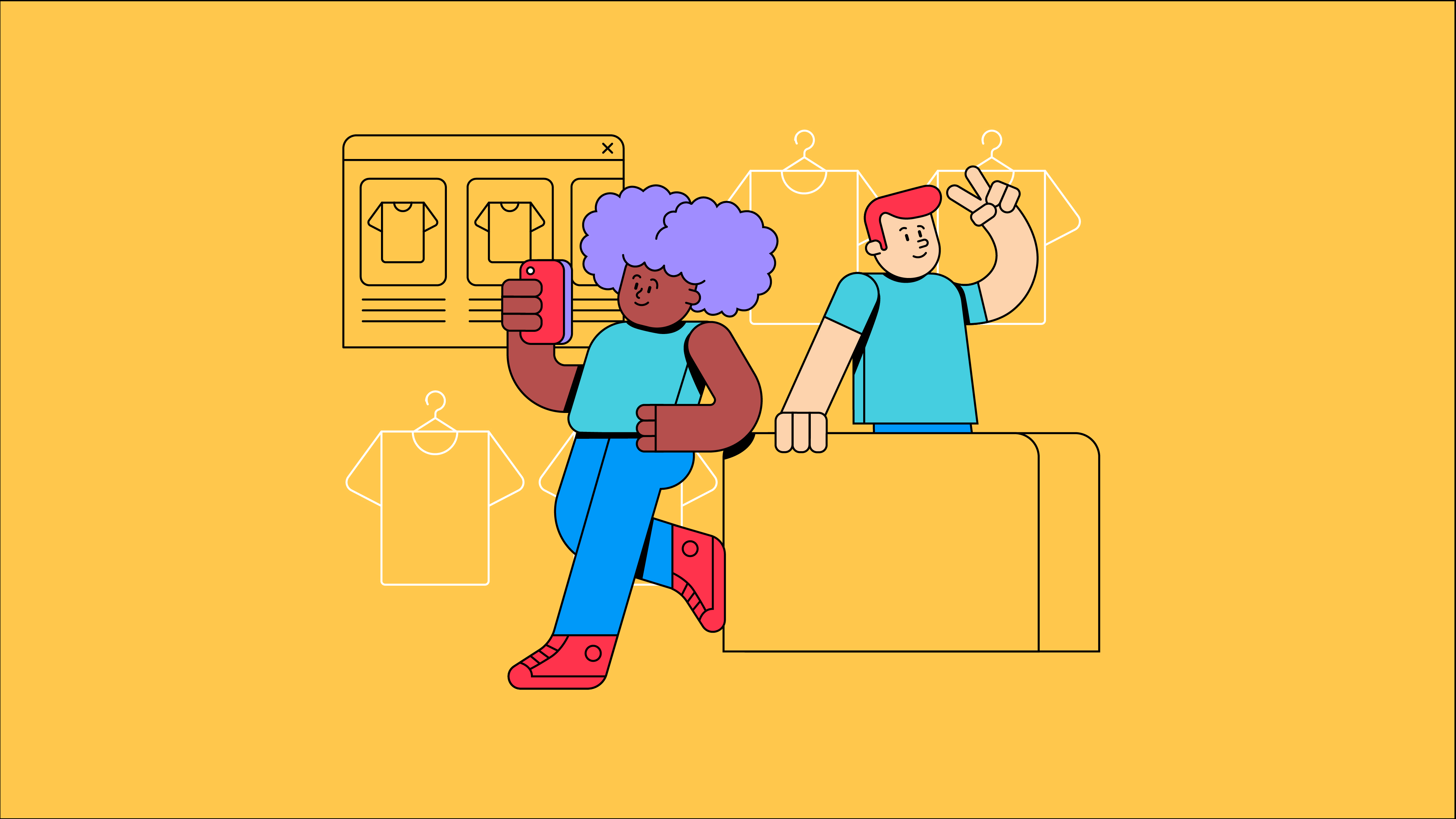 Ilustração feita pelo Rodrigo César para a identidade visual da Nextar