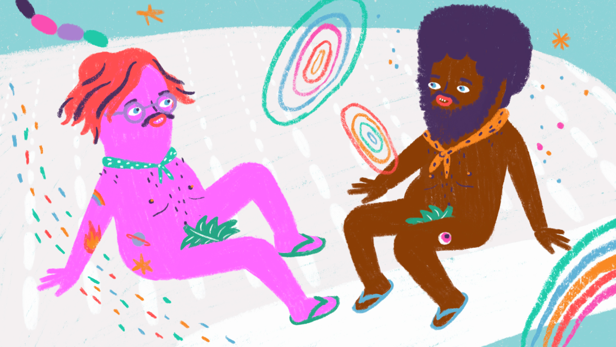 Ilustração de campanha para Havaianas feita por Herbert Loureiro