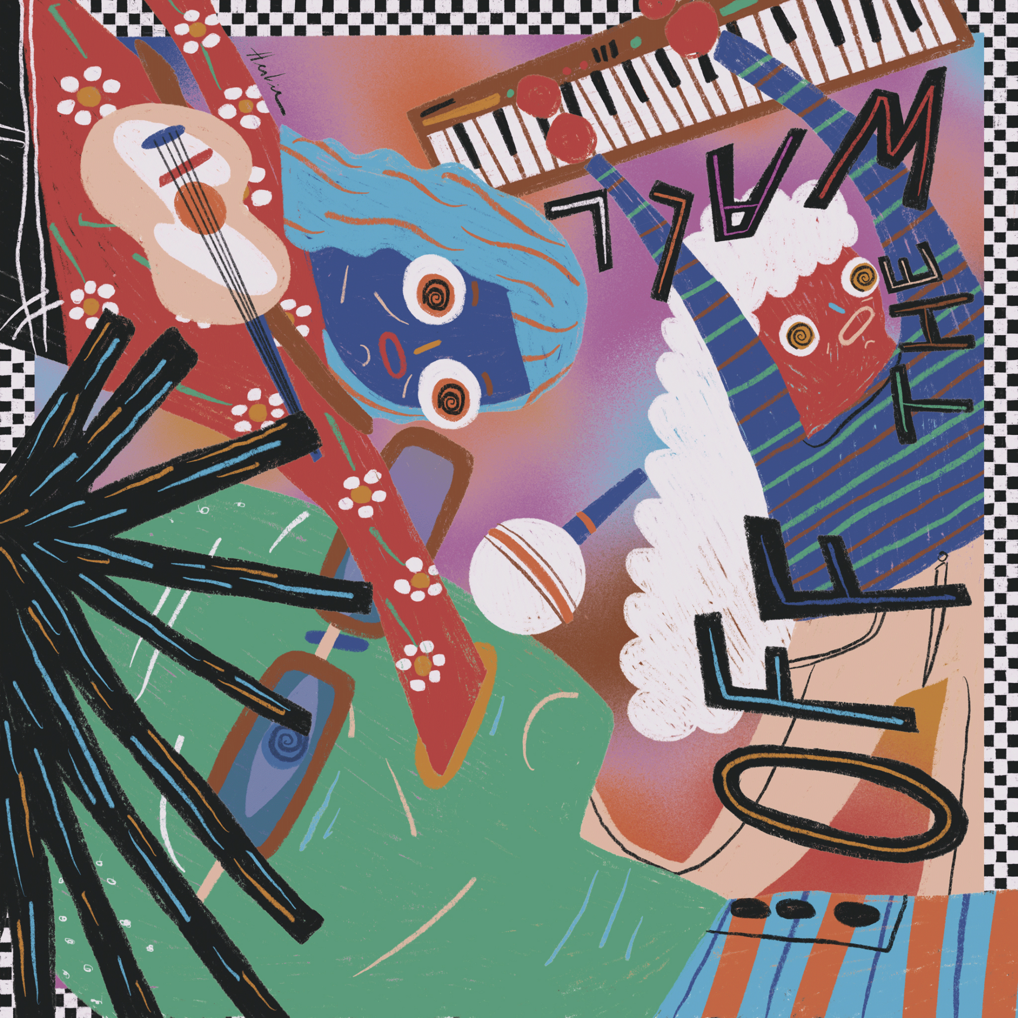 Ilustração para Vans feita por Herbert Loureiro