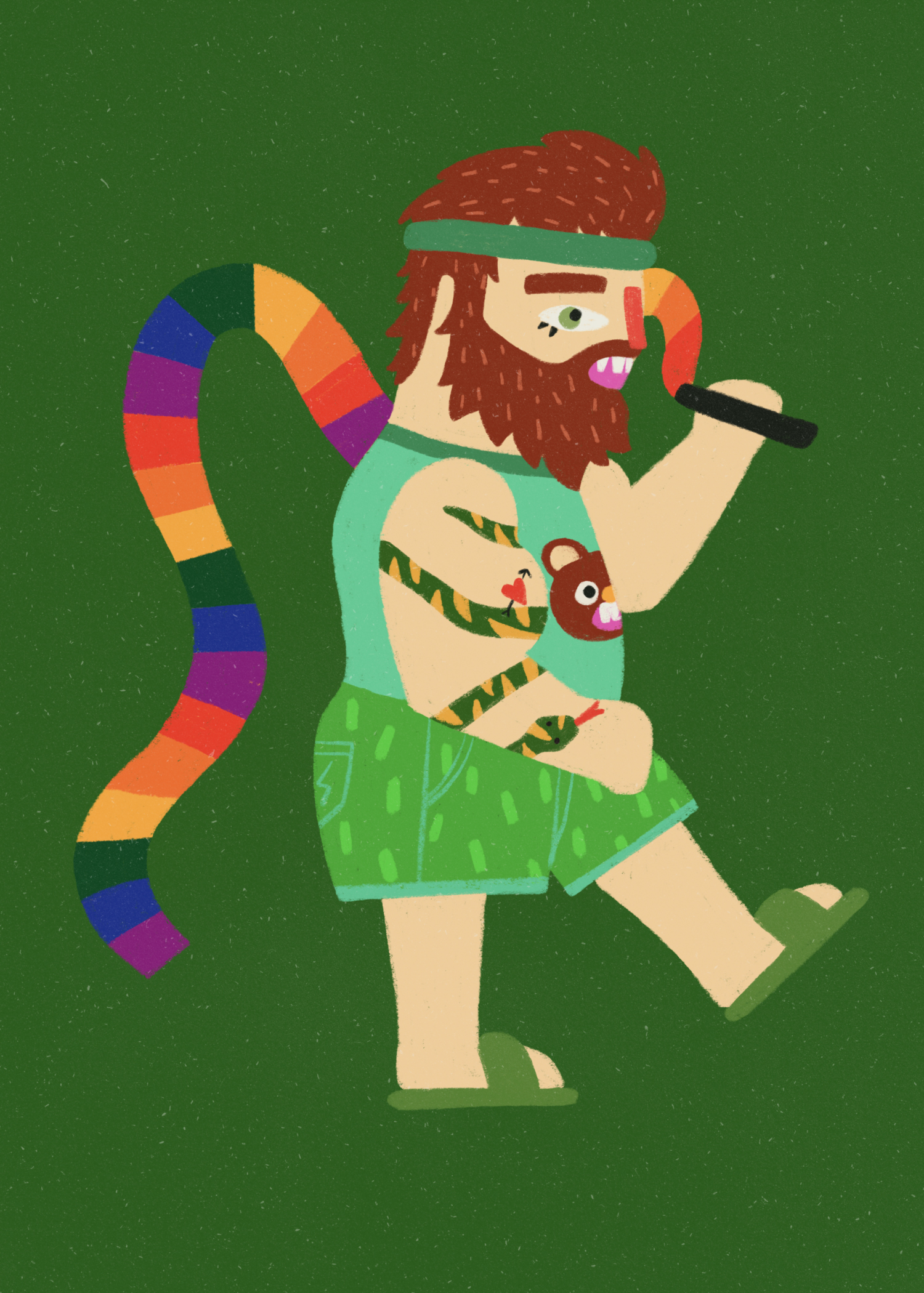 Ilustração de rótulo Viva feita por Herbert Loureiro