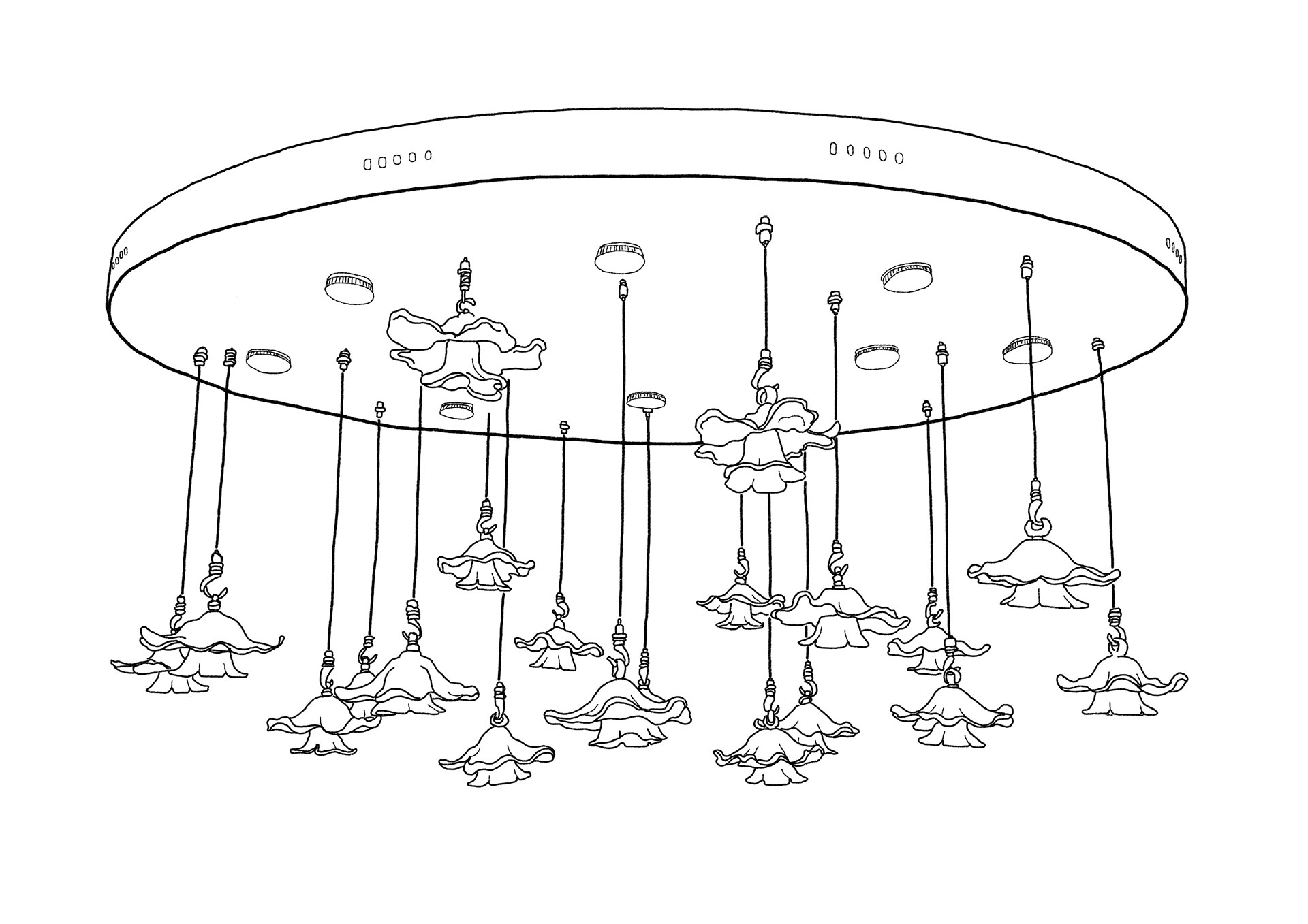 Ilustração para cardápio feita por Adriana Alves