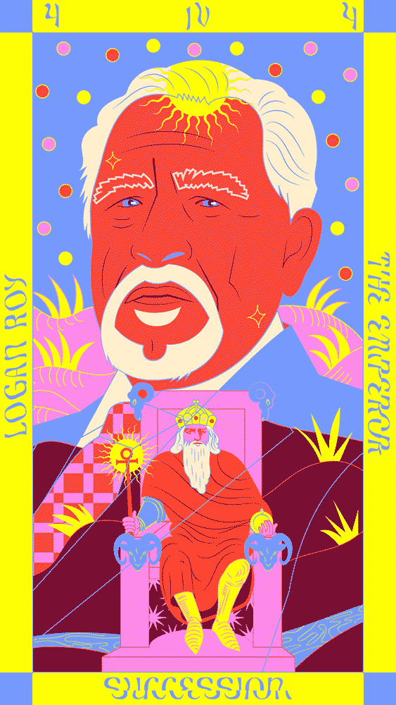 Succession, ilustração e animação feitas pela Marina Esmeraldo