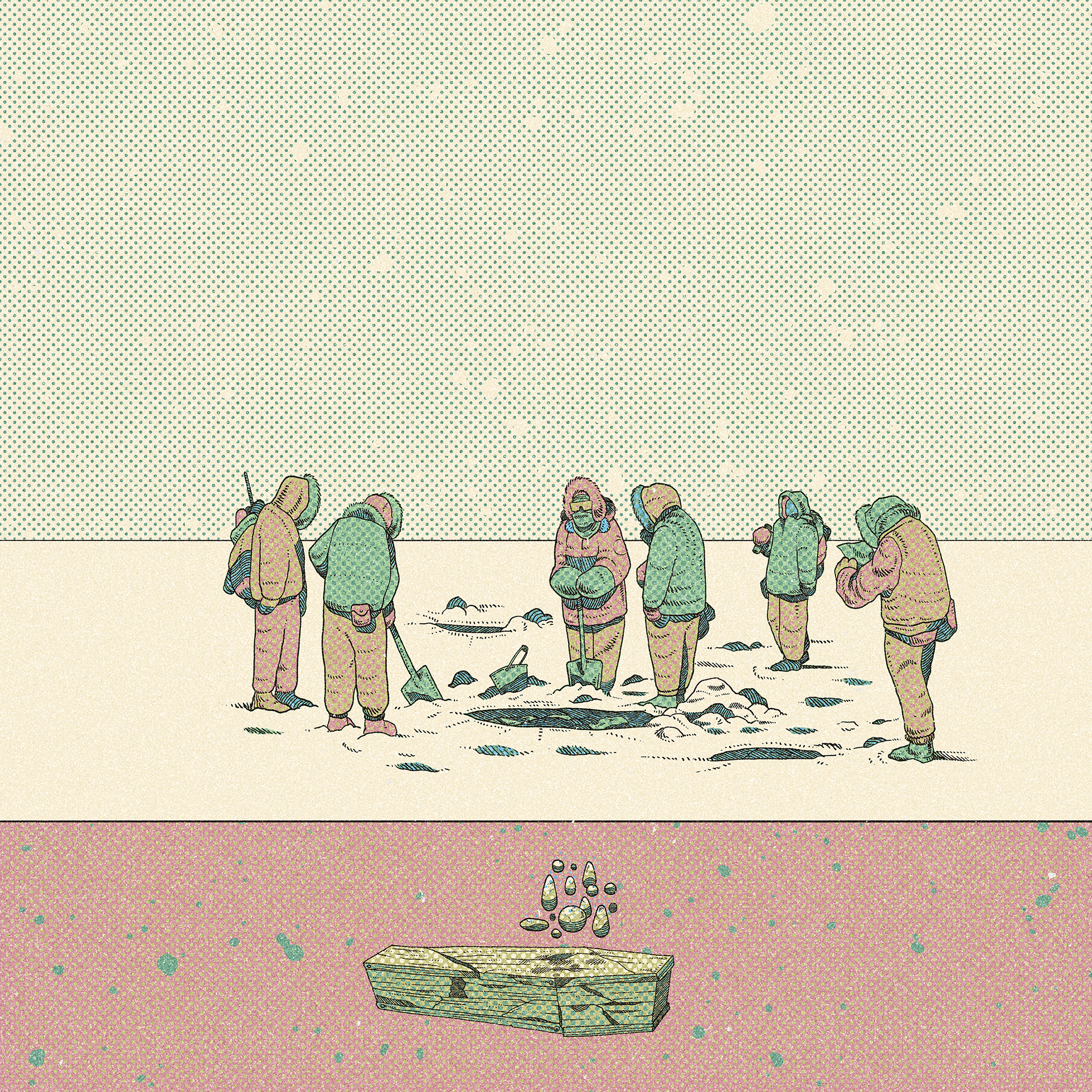 Ilustração editorial para a matéria “A ameaça fantasma”, na Super Interessante