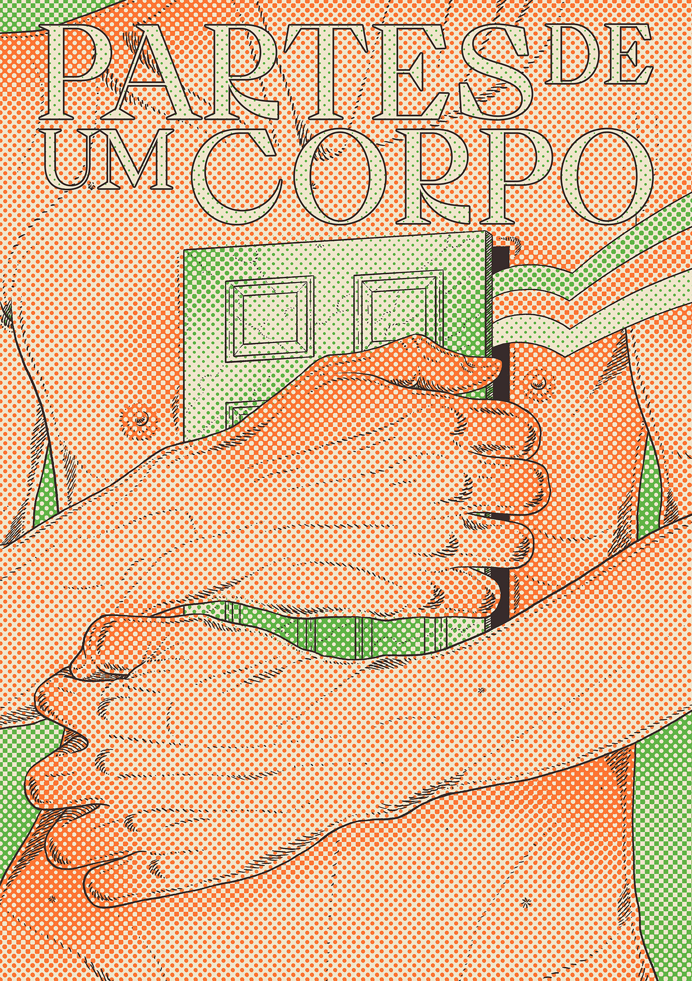 Ilustração editorial para o livro “Partes de um corpo”, da TAG Livros