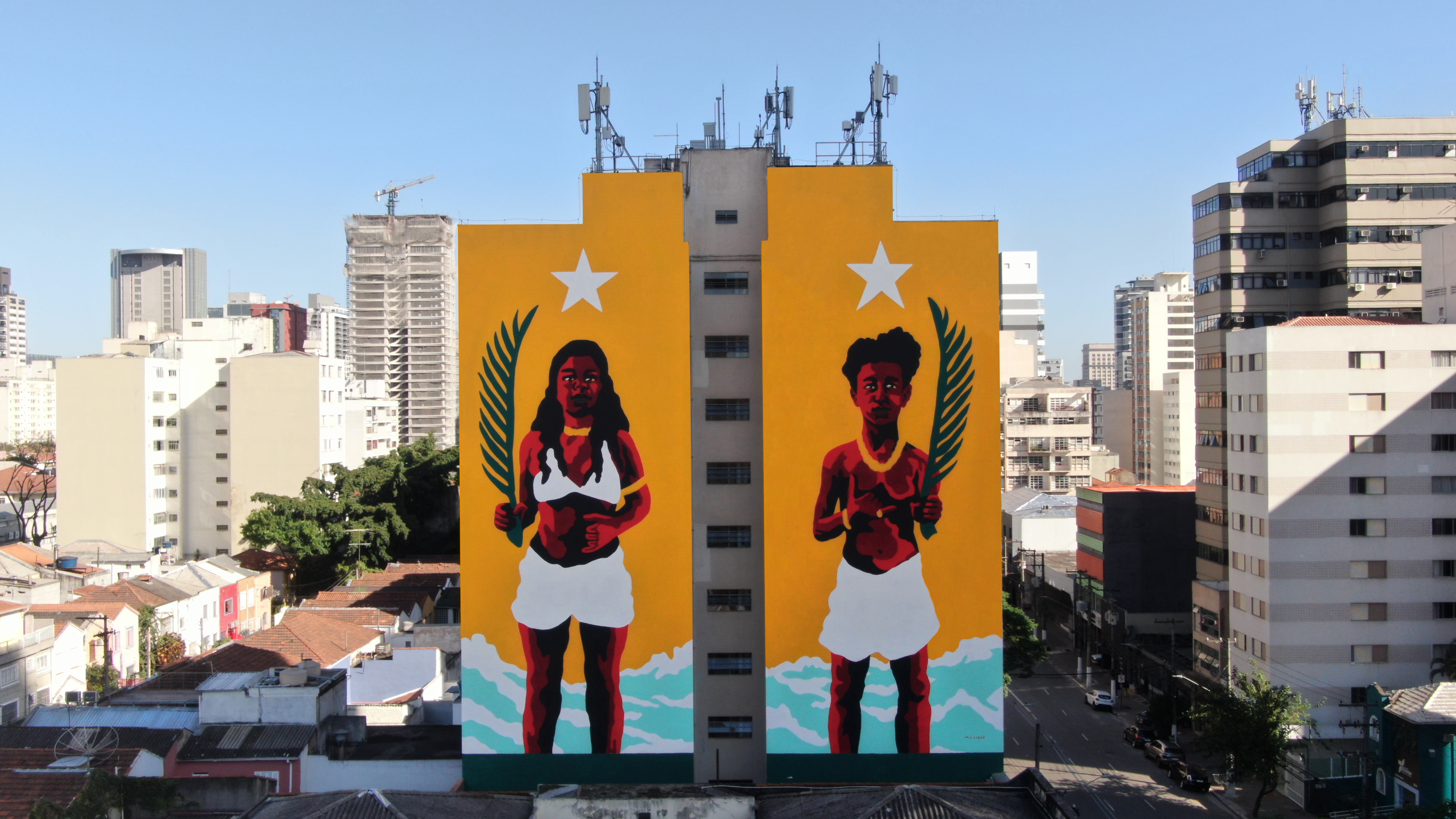 Ilustração e muralismo para o Festival NaLata, 2023